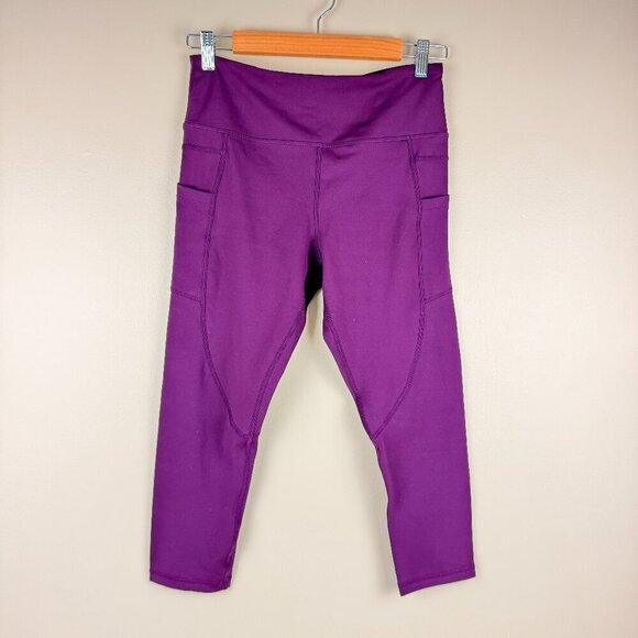 ZYIA Pants - Zyia Active Girls Pocket Leggings 8–10 Purple